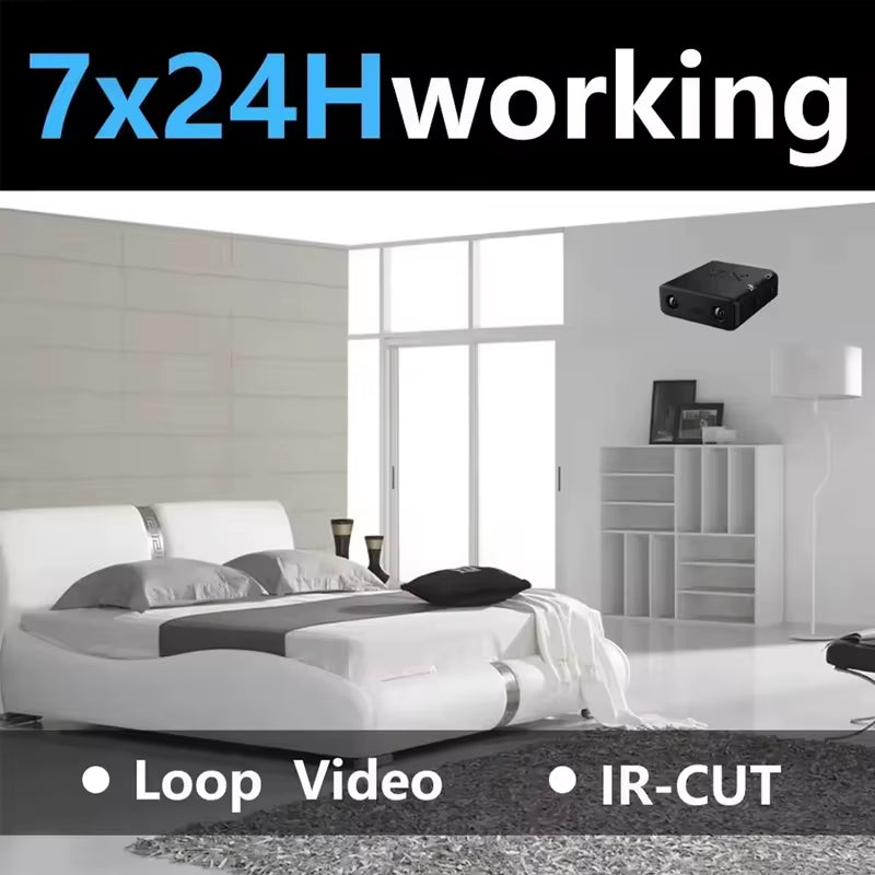 1080P HD Mini Camera XD Wire Camera Smart Home Security Indoor Anti-Theft IP Camera Video Voice APP Real-Time Cam