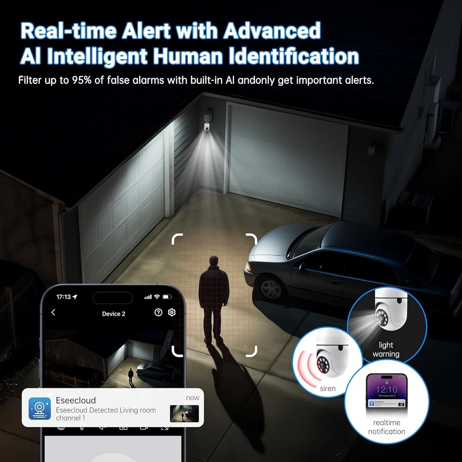 8MP Smart Bulb Camera