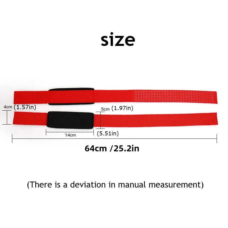 Weightlifting Wrist Straps Strength Training Adjustable Non-Slip Gym Fitness Lifting Strap Wrist Support Grip Band