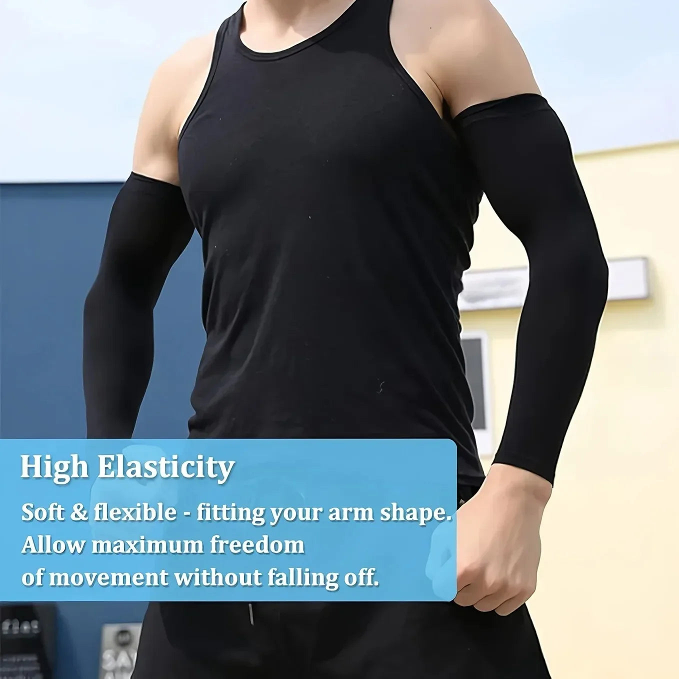 3 Pairs Unisex Sun Protection Arm Sleeves Breathable Cooling Arm Covers for Outdoor Activities Cycling Running Mountaineering