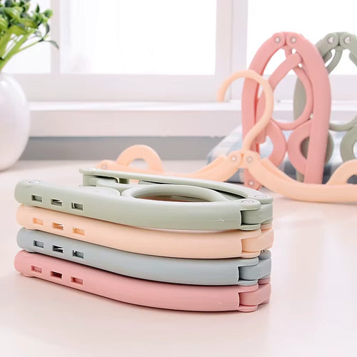 5Pcs/10Pcs Foldableable Portable Clothes Hanger Travel Portable Clothes Hanging Rack Multi-Functional Storage Home Business Trip