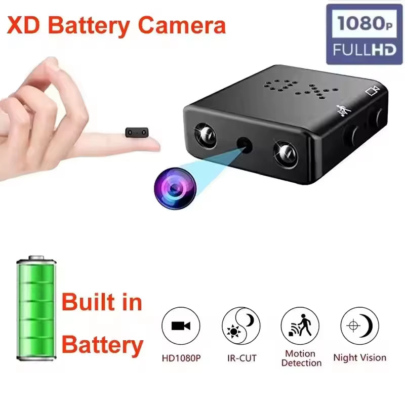 1080P HD Mini Camera XD Wire Camera Smart Home Security Indoor Anti-Theft IP Camera Video Voice APP Real-Time Cam